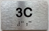 APT# 3D SILVER Sign