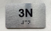 APT# 3N SILVER Safety Sign