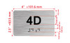 APT# 4D SILVER Hpd Sign