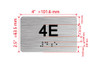 APT# 4E SILVER Hpd Sign