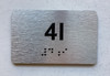 APT# 4I SILVER Safety Sign