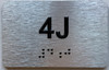 APT# 4J SILVER Sign