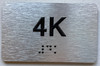 APT# 4K SILVER Sign