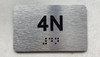 APT# 4N SILVER Compliance Sign