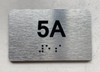 APT# 5A SILVER Ada Sign