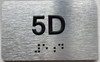 APT# 5D SILVER Sign
