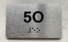 APT# 5O SILVER Ada Sign