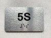 APT# 5S SILVER Safety Sign