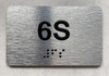 APT# 6S SILVER Ada Sign