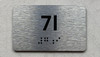 APT# 7I SILVER Safety Sign