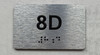 APT# 8D SILVER Ada Sign
