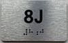 APT# 8J SILVER Sign