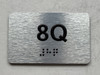 APT# 8Q SILVER Ada Sign