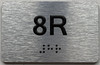 APT# 8R SILVER Sign