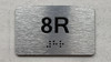 APT# 8R SILVER Safety Sign