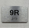 APT# 9R SILVER Safety Sign