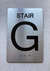 STAIR G Safety Sign