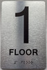 1 FLOOR Sign
