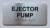 Ejector Pump Safety Sign