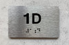 APT# 1D Braille Sign