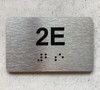 APT# 2E Braille Sign
