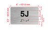 APT# 5J Braille Sign