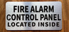 The Fire Alarm Control Panel Located Inside Ada Sign