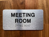 The Meeting Room Sign with Raised Letters & Grade 2 Safety Sign