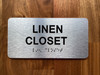 Linen Closet Compliance Sign
