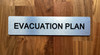 Evacuation Plan Compliance Sign