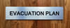 Evacuation Plan Ada Sign