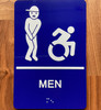 Men Accessible Ada Sign