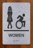 Women Accessible Braille Sign