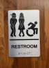 Restroom Accessible Safety Sign