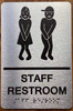 Staff Restroom Sign