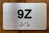 Apartment Number 9Z Safety Sign