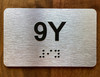 Apartment Number 9Y Ada Sign