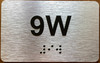 Apartment Number 9W Sign