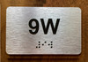 Apartment Number 9W Compliance Sign