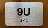 Apartment Number 9U Safety Sign