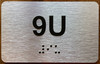 Apartment Number 9U Sign
