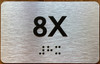 Apartment Number 8X Sign