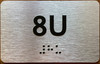 Apartment Number 8U Sign
