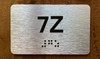 Apartment Number 7Z Safety Sign