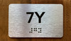 Apartment Number 7Y Ada Sign