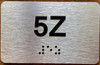 Apartment Number 5Z Sign