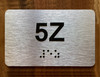 Apartment Number 5Z Compliance Sign