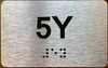 Apartment Number 5Y Sign