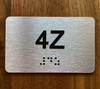 Apartment Number 4Z Compliance Sign