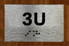 Apartment Number 4U Ada Sign